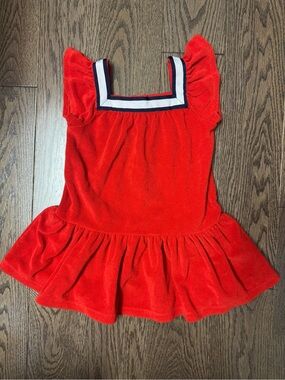 Janie and Jack Red Towel dress size 18/24M